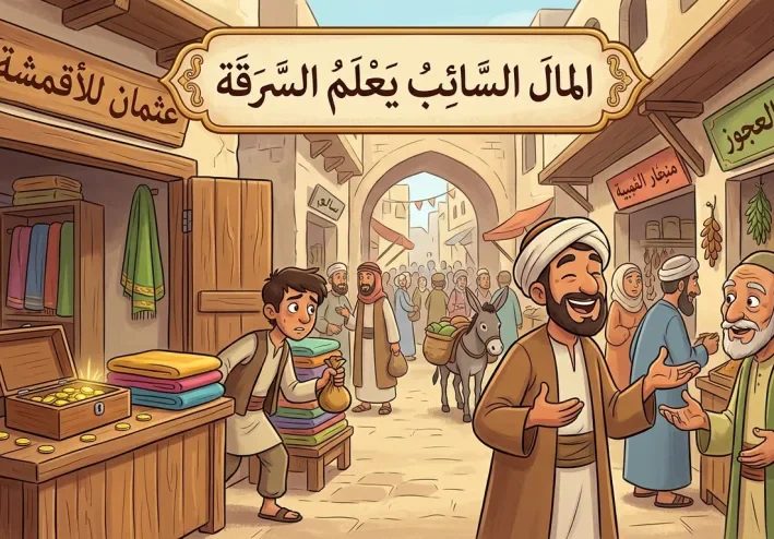 المال السايب يعلم السرقه