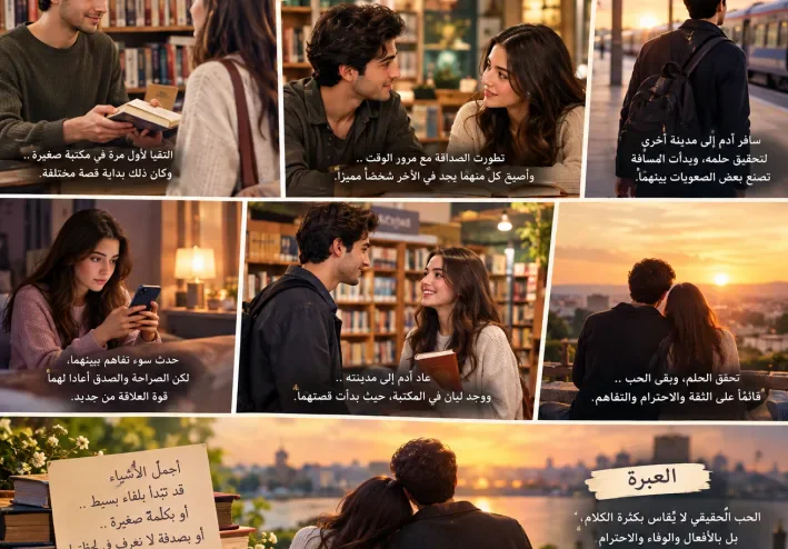 ❤️ قصة حب جميلة: عندما جمع القدر بين قلبين