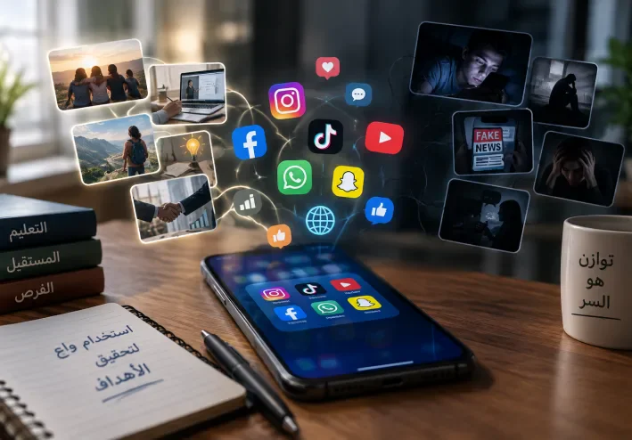مواقع التواصل الاجتماعي: سلاح ذو حدين بين الفوائد والأضرار