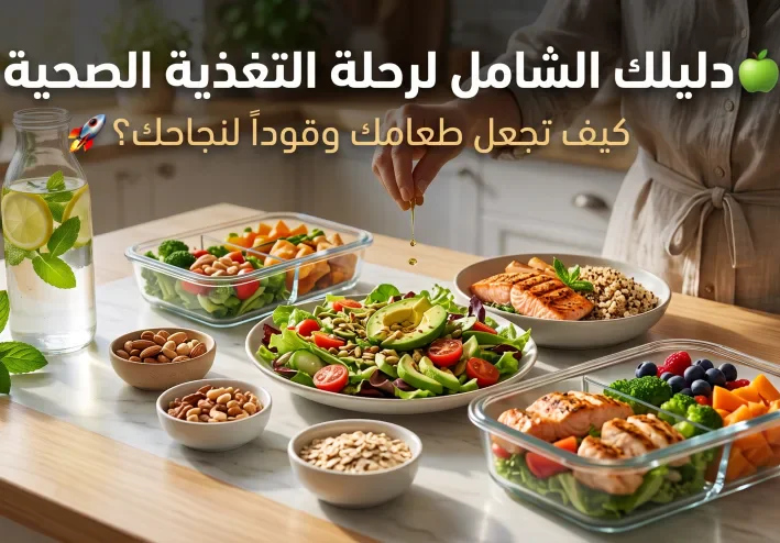 دليلك الشامل لرحلة التغذية الصحية 🍏: كيف تجعل طعامك وقوداً لنجاحك؟ 🚀