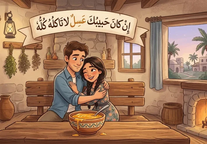 اذا كان حبيبك عسل لا تأكله كله