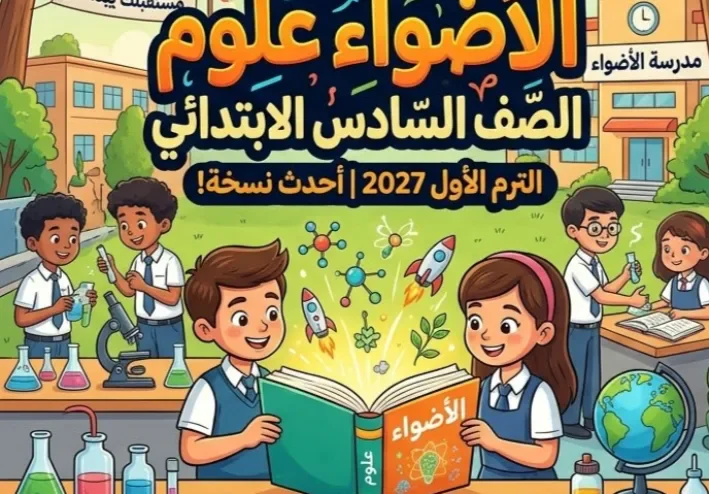 📥 تحميل كتاب الأضواء علوم الصف السادس الابتدائي الترم الأول 2027 PDF أحدث نسخة | شرح وتدريبات ومراجعة شاملة