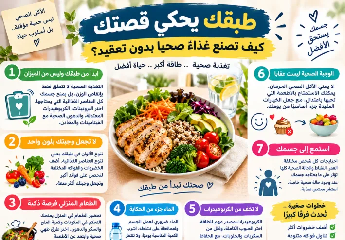 التغذية الصحية: خطوات بسيطة لبناء جسم أكثر قوة وحياة أفضل