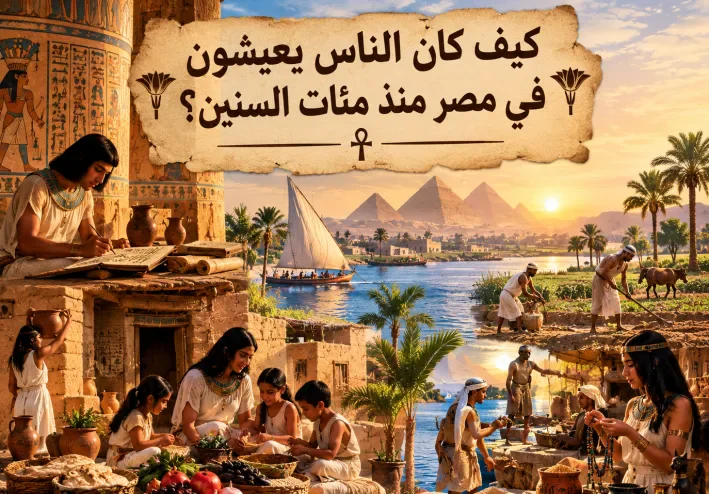 كيف كان الناس يعيشون في مصر منذ مئات السنين؟ 🏺