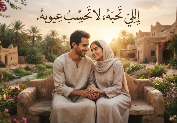 إللي تحبه، لا تحسب عيوبه."