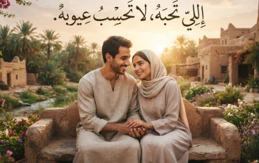 إللي تحبه، لا تحسب عيوبه."