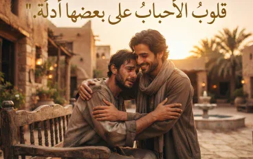 قلوب الأحباب على بعضها أدلة