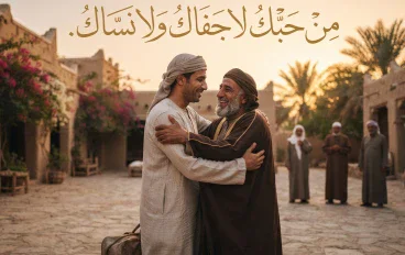 من حبك لا جفاك ولا نساك
