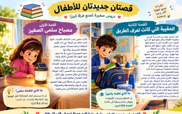قصتان جديدتان للأطفال: دروس صغيرة تصنع فرقًا كبيرًا