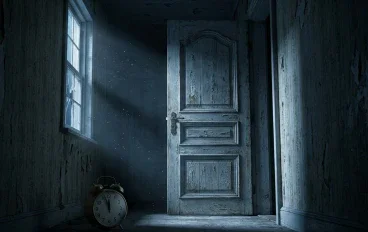 🚪 الباب الذي يفتح وحده — باب مغلق يبدأ في الفتح كل ليلة.