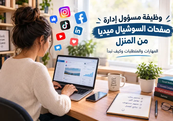 وظيفة مسؤول إدارة صفحات السوشيال ميديا من المنزل: المهارات والمتطلبات وكيف تبدأ