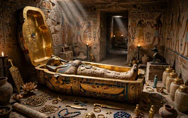 توت عنخ امون والكنذ 