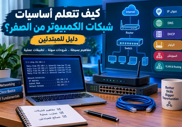 تتعلم أساسيات شبكات الكمبيوتر من الصفر؟ دليل للمبتدئين