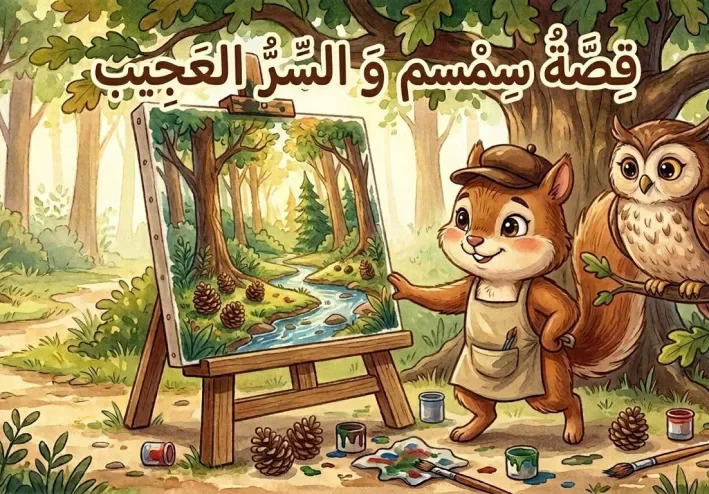 قصة سمسم والسر العجيب: كيف يصنع الصبر أجمل اللوحات؟
