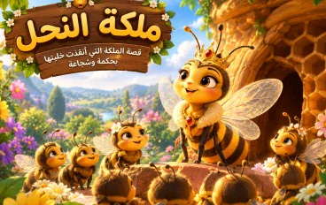 🐝 ملكة النحل.. قصة الملكة التي أنقذت خليتها بحكمة وشجاعة