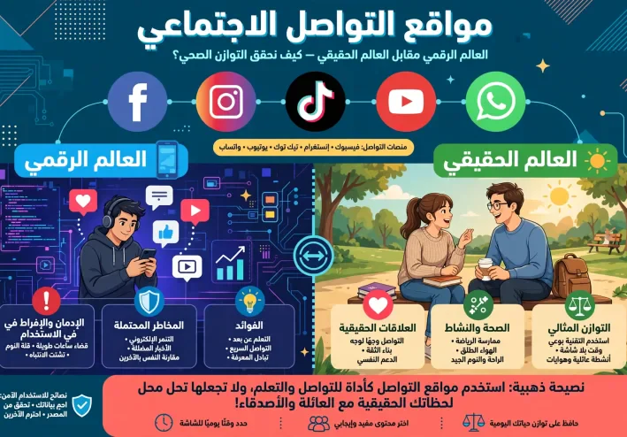 *مواقع التواصل الاجتماعي: بين الفائدة والخطر*