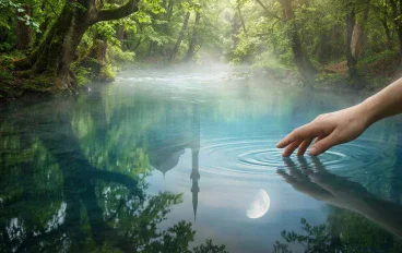       حِينَ تَسْقِي الرُّؤْيَا كَوْثَرَ الرُّوح