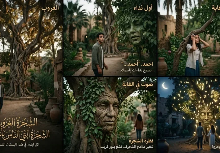 🌳 الشجرة التي تنادي الناس بأسمائهم.. مين اللي كان بينادي من جوه الضلمة؟