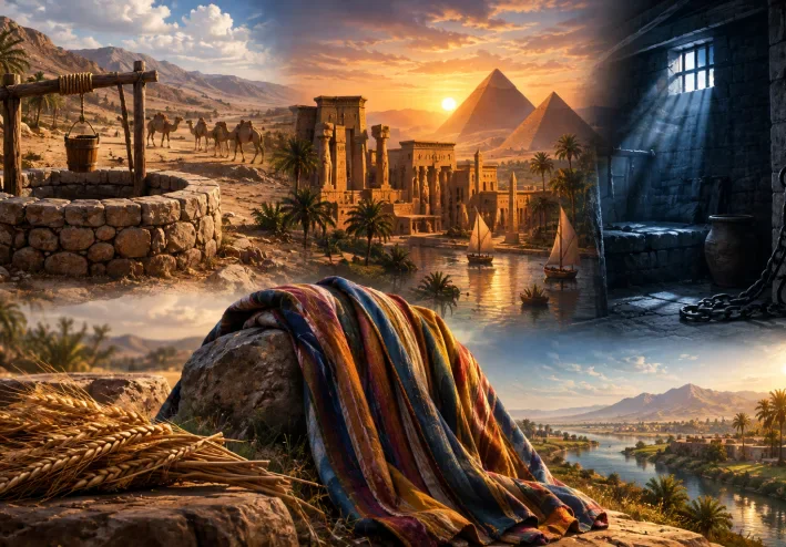 قصه سيدنا يوسف عليه السلام من البئر الي مصر
