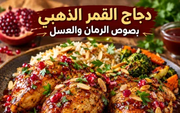 دجاج القمر الذهبي بصوص الرمان والعسل.. وصفة  تجمع بين الحلاوة واللمسة الشرقية