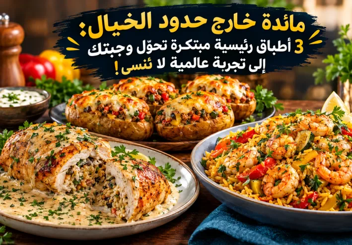 مائدة جديدة عن 3 أطباق رئيسية مبتكرة