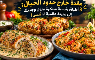 مائدة جديدة عن 3 أطباق رئيسية مبتكرة
