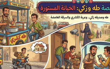 عربة الكشري والسرقه الغامضه 