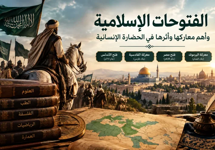 الفتوحات الإسلامية وأهم معاركها وأثرها في الحضارة الإنسانية