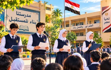 إذاعه مدرسيه عن الثقافه و المعلومات لجميع طلاب إبتدائي و إعدادي و ثانوي بجميع الفقرات