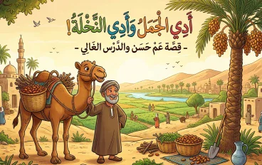 قصة أدي الجمل وأدي النخلة