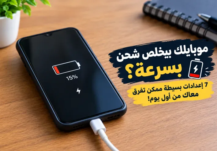 موبايلك بيخلص شحن بسرعة؟ 7 إعدادات بسيطة ممكن تفرق معاك من أول يوم!