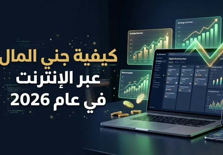 الربح من الإنترنت في 2026: دليلك لبناء مصدر دخل حقيقي من المنزل