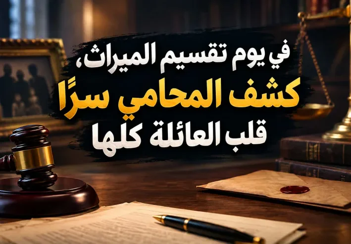 في يوم تقسيم الميراث، كشف المحامي سرًا قلب العائلة كلها