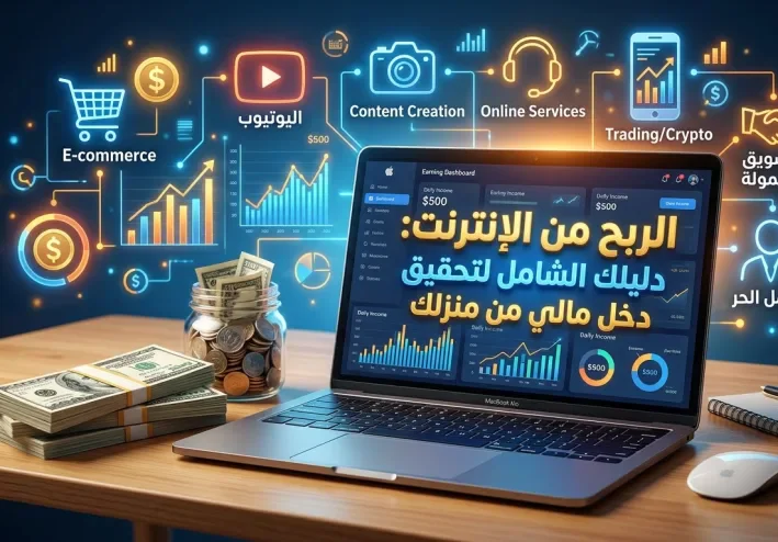 أفضل الطرق لكسب المال من المنزل للمبتدئين