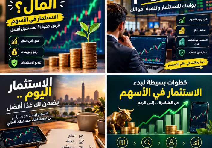 كيف تستثمر أموالك في البورصة المصرية 2026؟ أفضل الأسهم والأسعار وطرق تحقيق الأرباح للمبتدئين