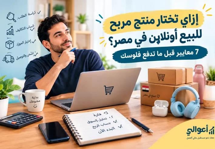 إزاي تختار منتج مربح للبيع أونلاين في مصر؟ 7 معايير قبل ما تدفع فلوسك