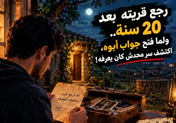 رجع قريته بعد 20 سنة.. ولما فتح جواب أبوه، اكتشف سر محدش كان يعرفه! 😱