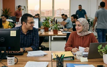 حسام وسارة والحب 