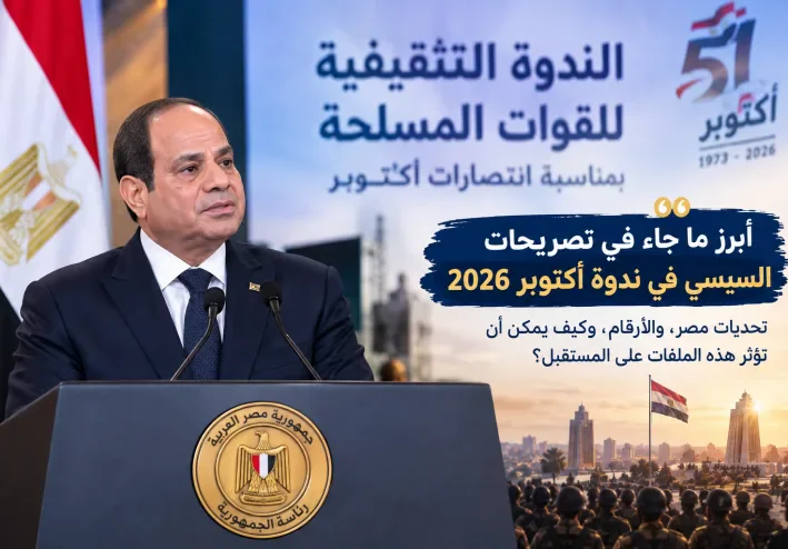تصريحات السيسي في ندوة أكتوبر 2026: أبرز الأرقام وتحديات مصر ومستقبل الدولة