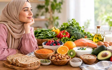 أهم الفيتامينات لصحة المرأة وأفضل الأطعمة الغنية بها.