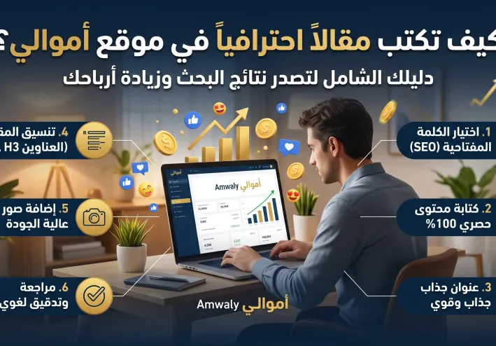 كيف تكتب مقالًا احترافيًا على أموالي بالذكاء الاصطناعي؟ أدوات مجانية وأمثلة عملية لزيادة فرص ظهورك