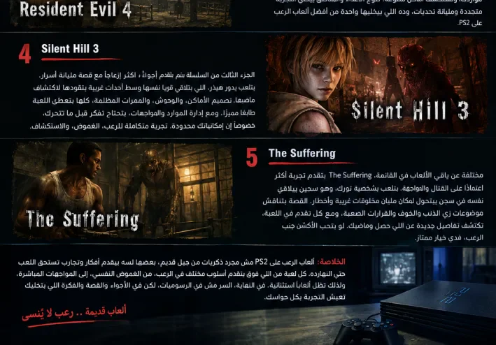 أفضل 5 ألعاب رعب على PS2.. ألعاب هتفضل مخيفة حتى بعد مرور السنين