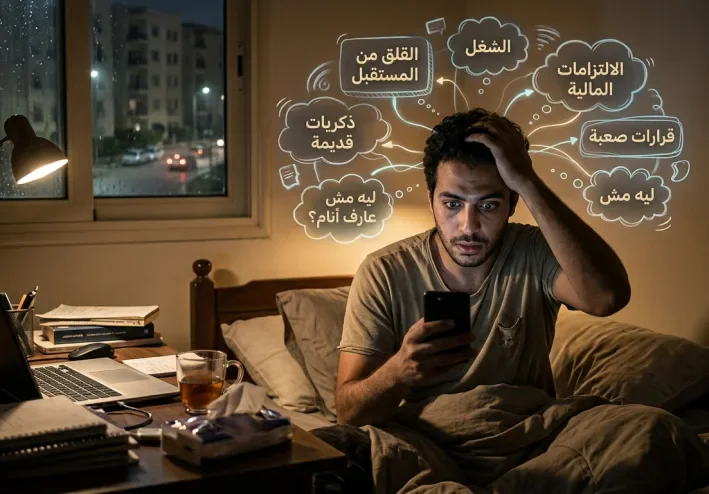 لي بنفكر كتير قبل وقت النوم؟
