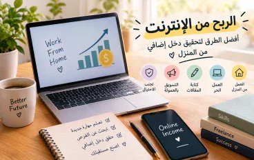 الربح من الإنترنت للمبتدئين: أفضل الطرق لتحقيق دخل إضافي من المنزل