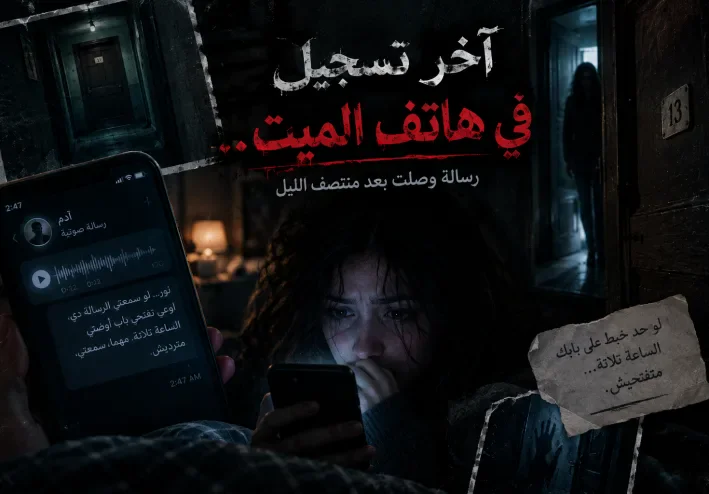 آخر تسجيل في هاتف الميت.. رسالة وصلت بعد منتصف الليل