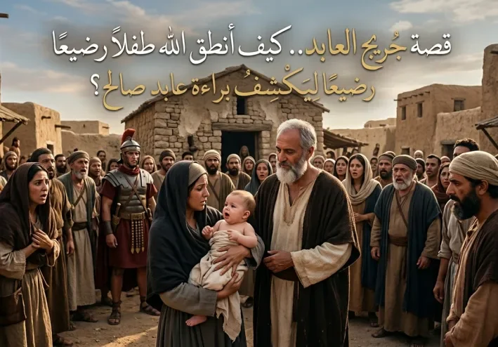قصة جريج العابد.. كيف أنطق الله طفلًا رضيعًا ليكشف براءة عابد صالح؟