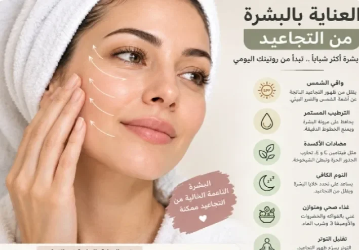 5 اسرار ذهبية للحفاظ على البشرة من التجاعيد واستعادة نضارتها