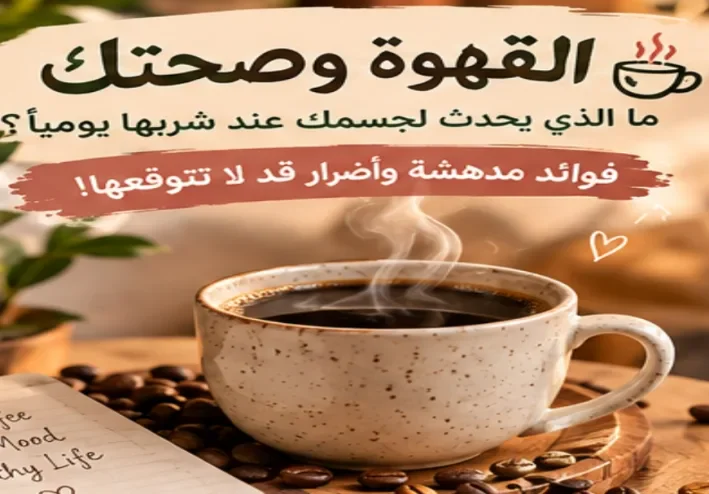 القهوة وصحتك: ما الذي يحدث لجسمك عند شربها يوميًا؟ فوائد مدهشة وأضرار قد لا تتوقعها!