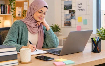 كيفية إنشاء معرض أعمال احترافي للمبتدئين بدون خبرة أو عملاء سابقين