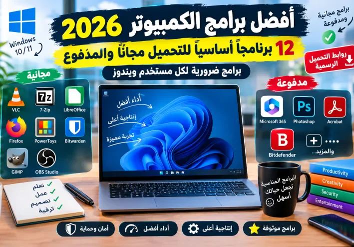 أفضل برامج الكمبيوتر 2026: 12 برنامجًا أساسيًا للتحميل مجانًا والمدفوع